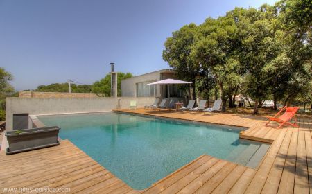 Gite à Sotta, Corse du Sud, Labellisé Gîtes de France : la piscine Gite n°25372 Sotta - Corse - Gite à Sotta, Corse du Sud, Labellisé Gîtes de France : la piscine